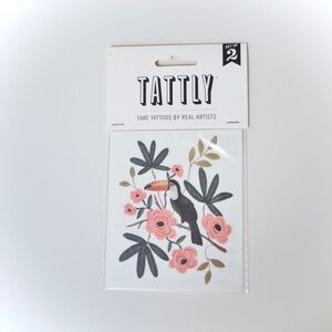 Tattly x Rifle Paper Co Toucan Temporary Tattoo Set of 2 - RARE